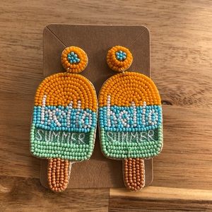 Hello Summer ☀️Popsicle Beaded Earrings NEW